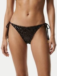 Guess Dół od bikini E6GO04 KBMV0 Brązowy. Brązowe bikini damskie Guess, xs, z aplikacjami. Za 219.99 zł.