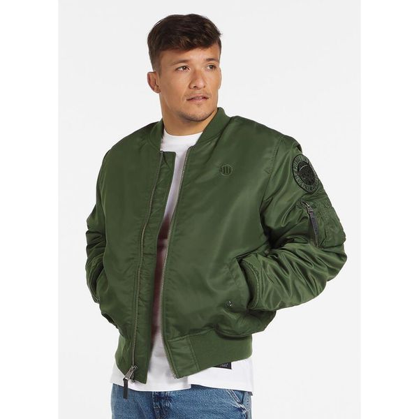 Kurtka przejściowa męska Pitbull MA-1 Verano. Zielone kurtki męskie PITBULL, m, bez wzorów, bez kaptura. Za 349.99 zł.