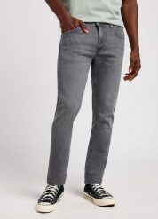 MESKIE SPODNIE LEE LUKE OFF THE GRID GREY 112350153. Szare jeansy męskie Lee. Za 219.99 zł.