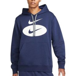 Bluza sportowa męska Nike Sportswear DM5458-410. Niebieskie bluzy męskie Nike, m, bez wzorów, bez kaptura. Za 199.00 zł.