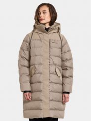 Didriksons Parka Fay Wns Parka 504524 Beżowy Regular Fit. Brązowe kurtki damskie Didriksons, bez wzorów, z syntetyku, bez kaptura. Za 989.99 zł.