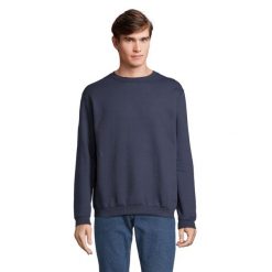 Męska Bluza Z Okrągłym Dekoltem Spider. Niebieskie bluzy męskie SOL'S, l, bez wzorów, bez kaptura. Za 69.99 zł.