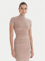 Marciano Guess Sweter 5BGR05 5661Z Beżowy Regular Fit. Brązowe swetry damskie Marciano Guess, s, z aplikacjami, z syntetyku, bez kołnierzyka, bez ramiączek, bez kaptura. Za 519.99 zł.