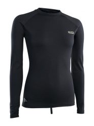 Koszulka Lycra damska Rashguard ION LA - Black. Czarne koszulki sportowe damskie ION, s, bez wzorów, z elastanu, bez kołnierzyka, bez ramiączek, żeglarskie. Za 240.00 zł.