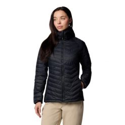 Kurtka Columbia Powder Pass Ii. Czarne kurtki damskie Columbia, bez wzorów, bez kaptura. Za 421.99 zł.