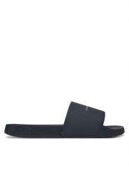 Tommy Hilfiger Klapki Hilifger Nyc Pool Slide FM0FM05432 Granatowy. Niebieskie klapki męskie Tommy Hilfiger, ze skóry. Za 129.99 zł.