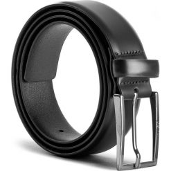 Pasek Męski BOSS - Gavri 50380102 85 Black 001. Czarne paski damskie Boss, w paski, ze skóry. W wyprzedaży za 299.00 zł.
