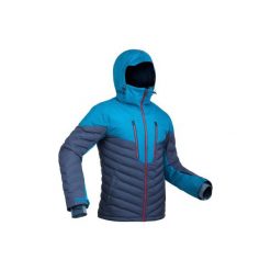 Kurtka SKI-P JKT 900 WARM. Niebieskie kurtki męskie WED'ZE, z puchu. Za 599.99 zł.