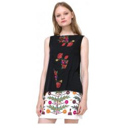 Desigual Top Damski Martine Xs Czarny. Topy damskie marki Desigual. W wyprzedaży za 149.00 zł.