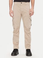 C.P. Company Spodnie materiałowe 18CMPA058A005694G Khaki Regular Fit. Brązowe spodnie materiałowe męskie C.P. Company, m, bez wzorów, z bawełny. Za 619.99 zł.