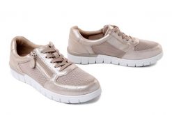 Caprice 9-23700-42 345 taupe comb, półbuty damskie. Brązowe półbuty damskie Caprice, bez wzorów, bez obcasa, bez zapięcia. Za 239.92 zł.