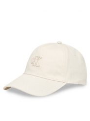 Calvin Klein Czapka z daszkiem Monogram Shine Embroidery Cap LV04F5044G Biały. Białe czapki i kapelusze damskie Calvin Klein, bez wzorów, z bawełny. Za 169.99 zł.
