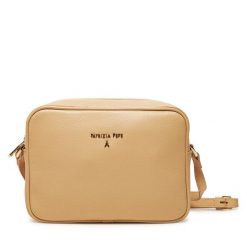 Torebka Patrizia Pepe. Brązowe listonoszki damskie Patrizia Pepe, bez wzorów, bez dodatków. Za 409.99 zł.