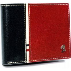 Portfel męski czarno-czerwony Rovicky 323-RBA-D BLACK-RED. Czarne portfele męskie ROVICKY, bez wzorów. Za 84.00 zł.