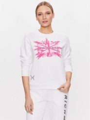 John Richmond Bluza UWP23010FE Biały Regular Fit. Białe bluzy damskie John Richmond, l, bez wzorów, z bawełny, bez kaptura. Za 399.99 zł.