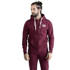 Męska bluza Leone 1947 Apparel Logo z haftem. Czerwone bluzy męskie LEONE 1947 APPAREL, l, bez wzorów, z tkaniny, bez kaptura. Za 164.19 zł.