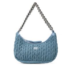 Torebka Tommy Jeans. Niebieskie torebki do ręki damskie Tommy Jeans, bez wzorów, z denimu, klasyczne, bez dodatków. Za 259.99 zł.