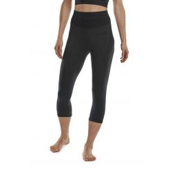 Legginsy sportowe zimowe 3/4 z wełną Merino CEP damskie. Czarne bielizna termoaktywna damska CEP, bez wzorów, z elastanu, bez ramiączek. Za 299.00 zł.