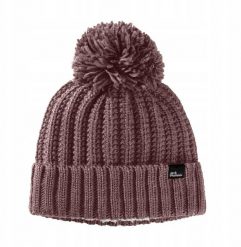 Czapka zimowa damska Jack Wolfskin Highloft Knit Beanie - red coral. Czerwone czapki i kapelusze damskie Jack Wolfskin, na zimę, bez wzorów. Za 181.28 zł.