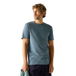 T-shirt Męski Niska Waga Sportowy Tait. Zielone t-shirty męskie Regatta, l, bez wzorów, z bawełny, sportowe, bez kołnierzyka. Za 64.99 zł.