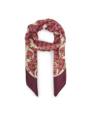 Guess Chusta AW5412 POL03 Fioletowy. Fioletowe rękawiczki damskie Guess, z aplikacjami, z materiału. Za 199.99 zł.