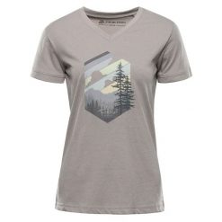 Koszulka damska turystyczna Alpine Pro Nogera. Niebieskie t-shirty damskie Alpine Pro, uniwersalny, bez wzorów, z bawełny, klasyczne, bez kołnierzyka. Za 109.00 zł.