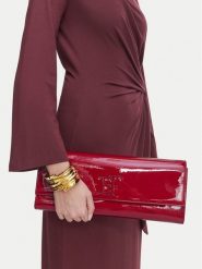 Elisabetta Franchi Torebka BS-29A-67E2-V220 Czerwony. Czerwone kopertówki damskie Elisabetta Franchi, bez wzorów, ze skóry, bez dodatków. Za 939.99 zł.