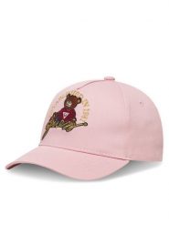 Guess Czapka z daszkiem H5RZ09 WO08O Różowy. Czerwone czapki dla dzieci Guess, z aplikacjami, z bawełny. Za 79.99 zł.