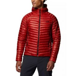 Kurtka puchowa męska Mountain Hardwear Ghost Whisperer/2 Hoody. Czerwone bluzy męskie Mountain Hardwear, na zimę, m, bez wzorów, z puchu, sportowe, bez kaptura. Za 1,799.00 zł.