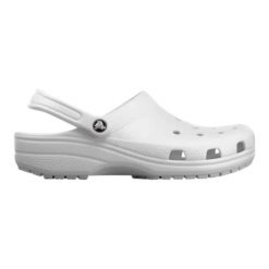 Japonki Crocs Classic. Białe klapki męskie Crocs, z materiału. Za 242.00 zł.