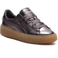 Sneakersy PUMA - Basket Platform Luxe Wn's 366687 01 Quiet Shade/Quiet Shade. Półbuty damskie marki Puma. W wyprzedaży za 299.00 zł.