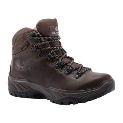 Buty trekkingowe wysokie damskie Terra GTX. Brązowe obuwie sportowe damskie Scarpa, trekkingowe, gore-tex. Za 929.99 zł.