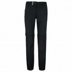 Damskie spodnie outdoorowe Kilpi HOSIO-W. Czarne spodnie sportowe damskie Kilpi, xs, bez wzorów, z nylonu, trekkingowe. Za 318.77 zł.