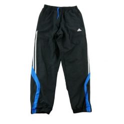 Second life - Spodnie dresowe męskie z zamkami czarne - Jak nowy. Czarne spodnie sportowe męskie Adidas, m, bez wzorów, z dresówki, do biegania. Za 106.46 zł.