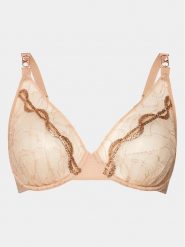 Chantelle X Biustonosz z fiszbiną Xtravagant C06GM9 Beżowy. Brązowe biustonosze Chantelle X, bez wzorów, z syntetyku. Za 389.99 zł.