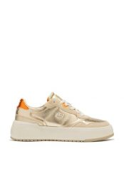 Buty sportowe D.Franklin Court Basic Snake. Żółte obuwie sportowe damskie D.Franklin, bez wzorów, ze skóry, tenisowe. Za 281.50 zł.