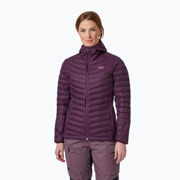 Kurtka puchowa damska Helly Hansen Verglas Hood Down Hybrid Insulator. Fioletowe kurtki damskie Helly Hansen, bez wzorów, z puchu, bez kaptura, trekkingowe. Za 429.99 zł.