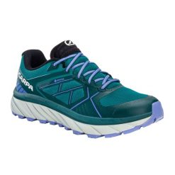 Buty do biegania damskie SCARPA Spin Infinity GTX. Niebieskie obuwie sportowe damskie Scarpa, bez wzorów, do biegania. Za 399.99 zł.