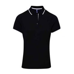 Damska Koszulka Polo Coolchecker W Kontrastowym Kolorze. Białe koszulki sportowe damskie PREMIER, xs, bez wzorów, bez kołnierzyka, bez ramiączek. Za 80.99 zł.
