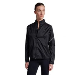 Kobiece wodoodporne kurtki składane Newline. Czarne kurtki damskie Newline, bez wzorów, bez kaptura. Za 328.00 zł.