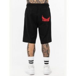 Szorty Tapout Blashed. Czarne krótkie spodenki sportowe męskie TAPOUT, xl, bez wzorów, z bawełny, na fitness i siłownię. Za 172.00 zł.