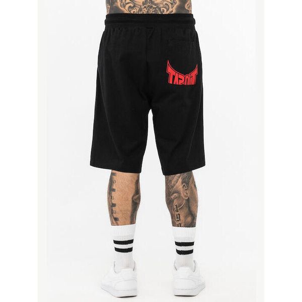 Szorty Tapout Blashed. Czarne krótkie spodenki sportowe męskie TAPOUT, xl, bez wzorów, z bawełny, na fitness i siłownię. Za 158.37 zł.