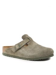 Birkenstock Klapki Boston 1024721 Zielony. Zielone klapki męskie Birkenstock, ze skóry. Za 679.99 zł.