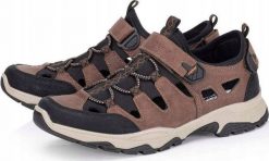 Rieker Sandals B8375-90 Brązowe 41. Brązowe sandały męskie Rieker, bez zapięcia. Za 306.44 zł.