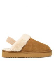 Pepe Jeans Kapcie Dissy Tape W PLS100001 Brązowy. Brązowe kapcie damskie Pepe Jeans, bez wzorów, z jeansu. Za 249.99 zł.