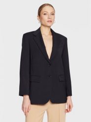 Weekend Max Mara Marynarka Ceci 23504109 Granatowy Relaxed Fit. Niebieskie żakiety damskie Weekend Max Mara, bez wzorów, z wełny. Za 1,499.00 zł.