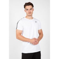 Koszulka fitness męska Gorilla Wear Chester T-shirt. Białe buty sportowe męskie GORILLA WEAR, m, bez wzorów, z bawełny, bez kołnierzyka, bez ramiączek, na fitness i siłownię. Za 184.50 zł.