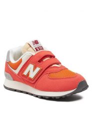 New Balance Sneakersy PV574RCB Pomarańczowy. Brązowe buty sportowe chłopięce New Balance, bez wzorów, z materiału, bez zapięcia. Za 189.99 zł.