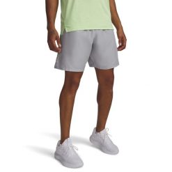 Spodenki Tech Męskie Under Armour. Brązowe krótkie spodenki sportowe męskie Under Armour, m, bez wzorów, z materiału, na fitness i siłownię. Za 141.85 zł.
