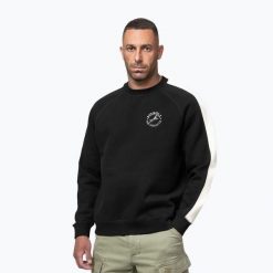 Bluza męska Pitbull San Diego Ca Crewneck. Czarne bluzy sportowe męskie PITBULL, l, bez wzorów, z bawełny, bez kaptura, na fitness i siłownię. Za 159.99 zł.